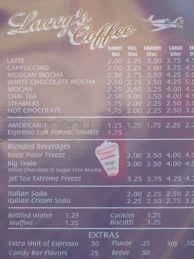 Lacey's Coffee - Vancouver, WA menu_pic