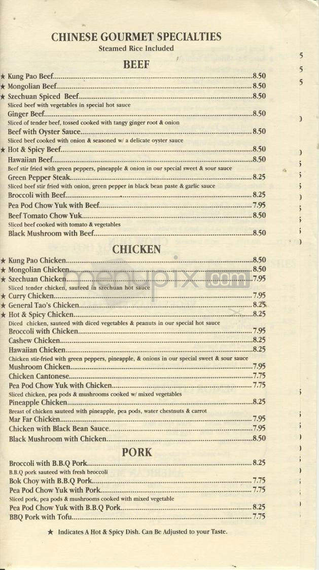 Lee's Garden - Gresham, OR menu_pic