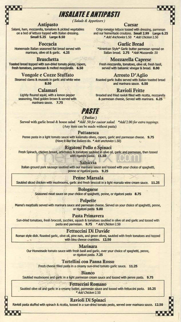 Little Italy's Trattoria - Vancouver, WA menu_pic
