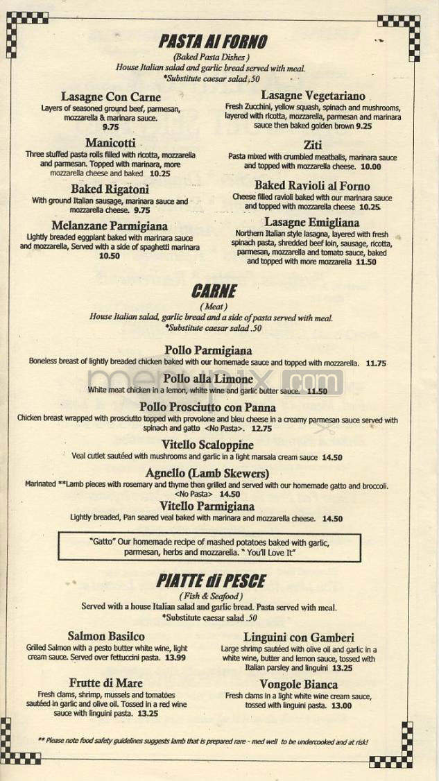 Little Italy's Trattoria - Vancouver, WA menu_pic