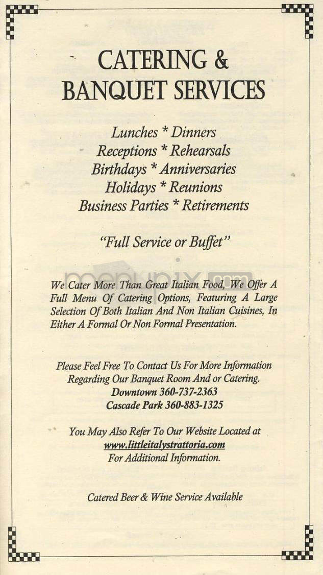 Little Italy's Trattoria - Vancouver, WA menu_pic