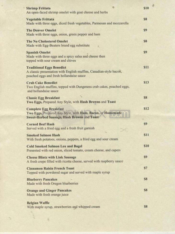 London Grill - Portland, OR menu_pic