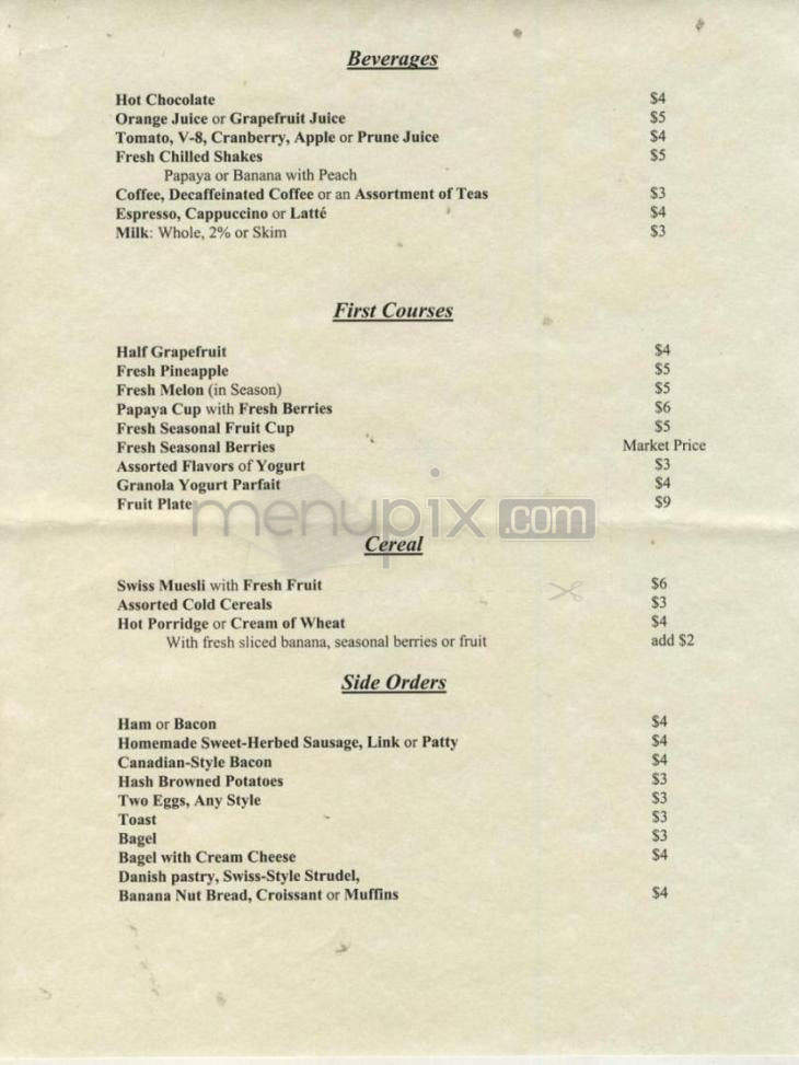 London Grill - Portland, OR menu_pic