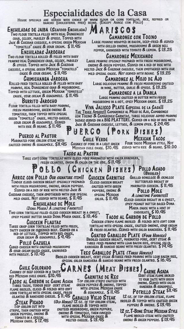 Los Potrillos - Philadelphia, PA menu_pic