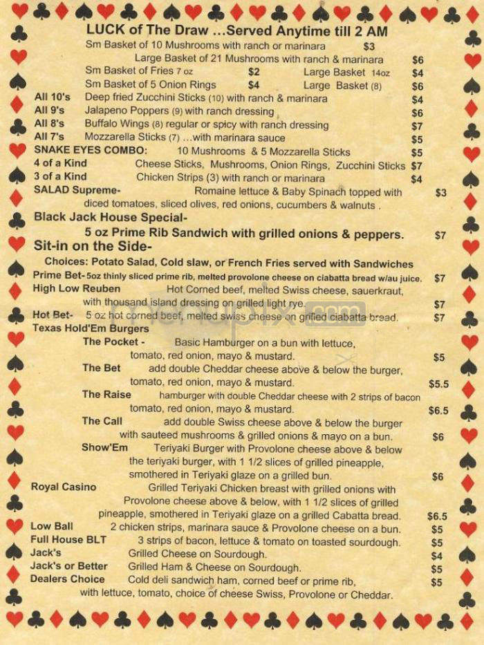 Lotsa Luck Bar & Grll - Portland, OR menu_pic
