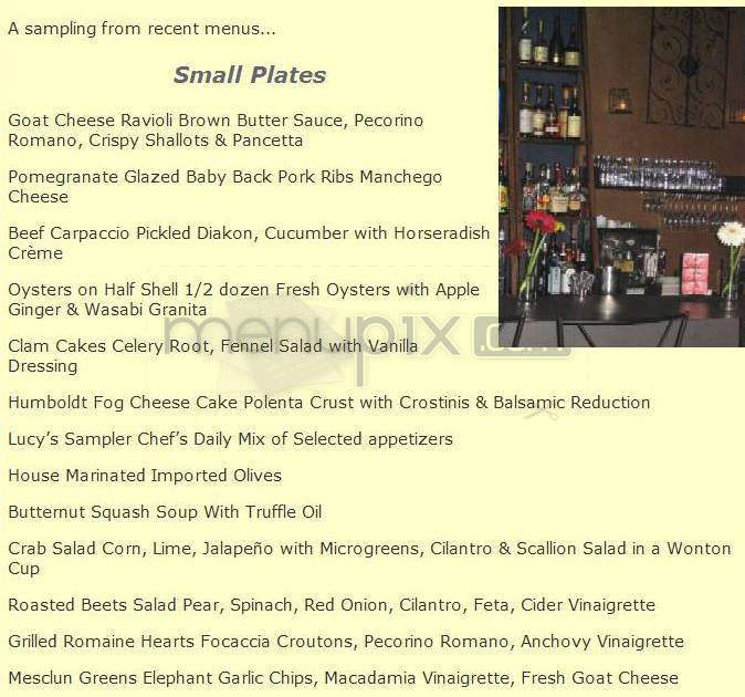 Lucy's Table - Portland, OR menu_pic