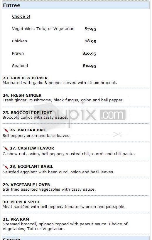 Mai Thai - Portland, OR menu_pic