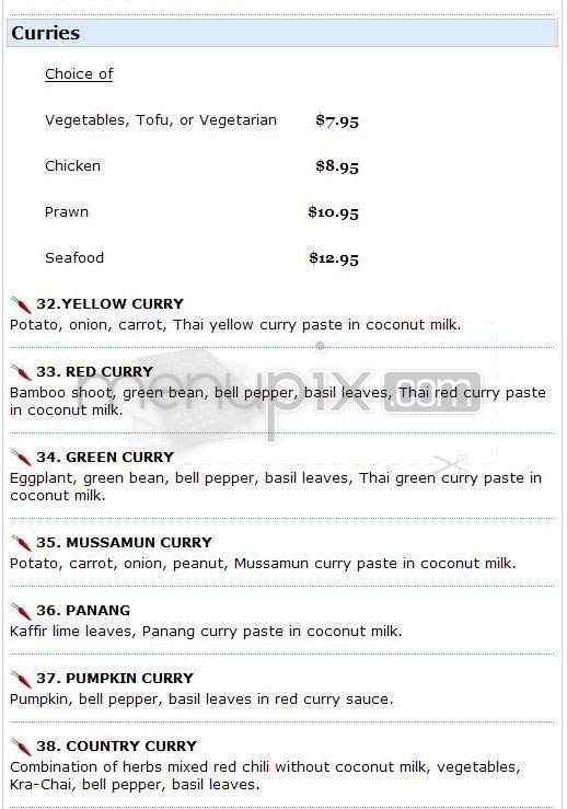 Mai Thai - Portland, OR menu_pic