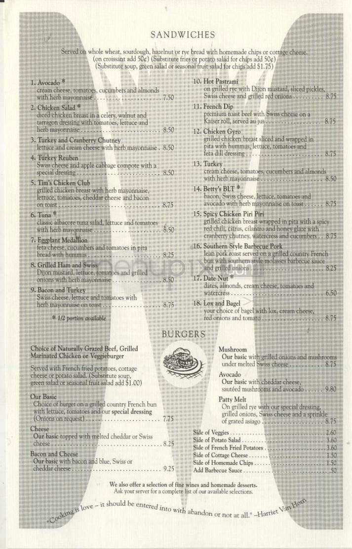 Marco's Cafe & Espresso Bar - Portland, OR menu_pic
