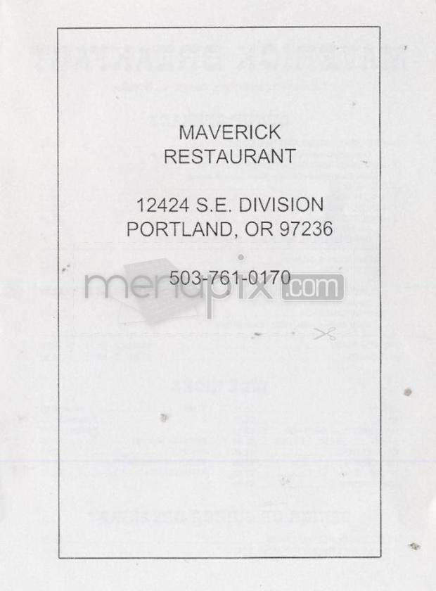 /909057/Maverick-Restaurant-Portland-OR - Portland, OR