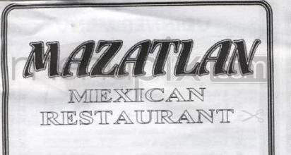 Mazatlan Mexican Restaurant - Portland, OR menu_pic
