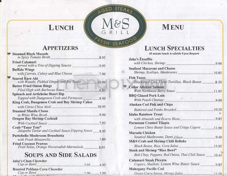 McCormick & Schmick's Grill - Portland, OR menu_pic