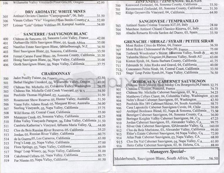 McCormick & Schmick's Grill - Portland, OR menu_pic