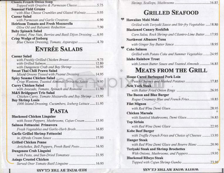 McCormick & Schmick's Grill - Portland, OR menu_pic