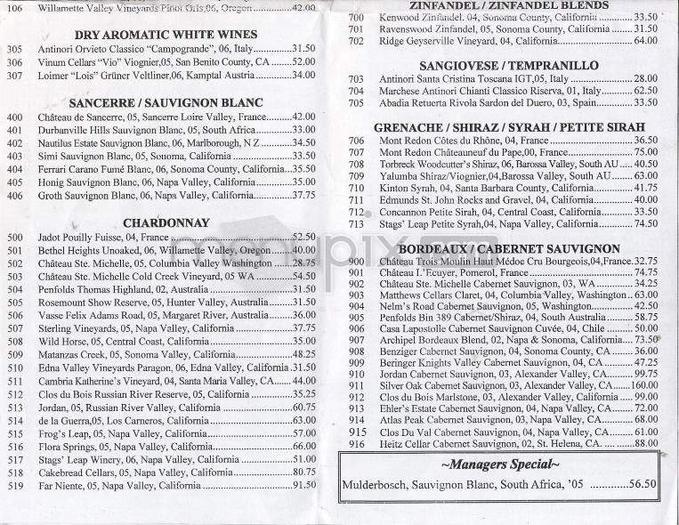 McCormick & Schmick's Grill - Portland, OR menu_pic
