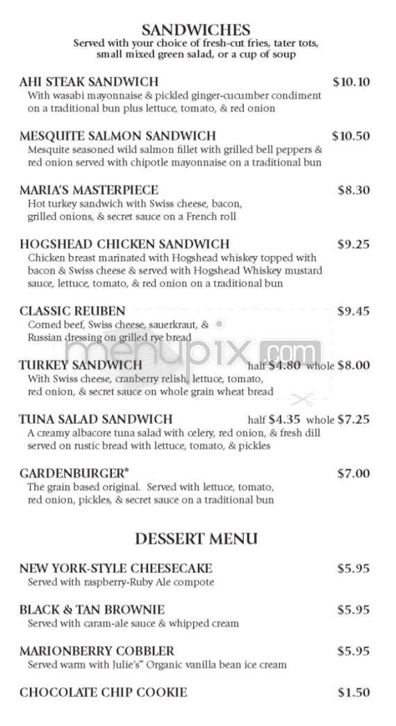 McMenamins On The Columbia - Vancouver, WA menu_pic