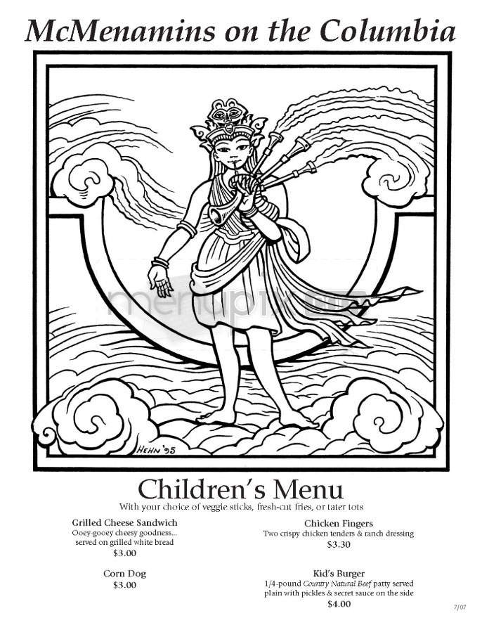 McMenamins On The Columbia - Vancouver, WA menu_pic
