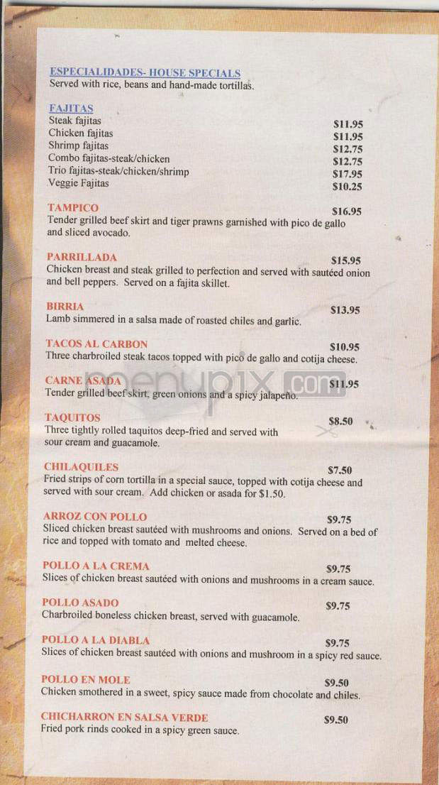 Mi Pueblo Mexican Restaurante - Portland, OR menu_pic