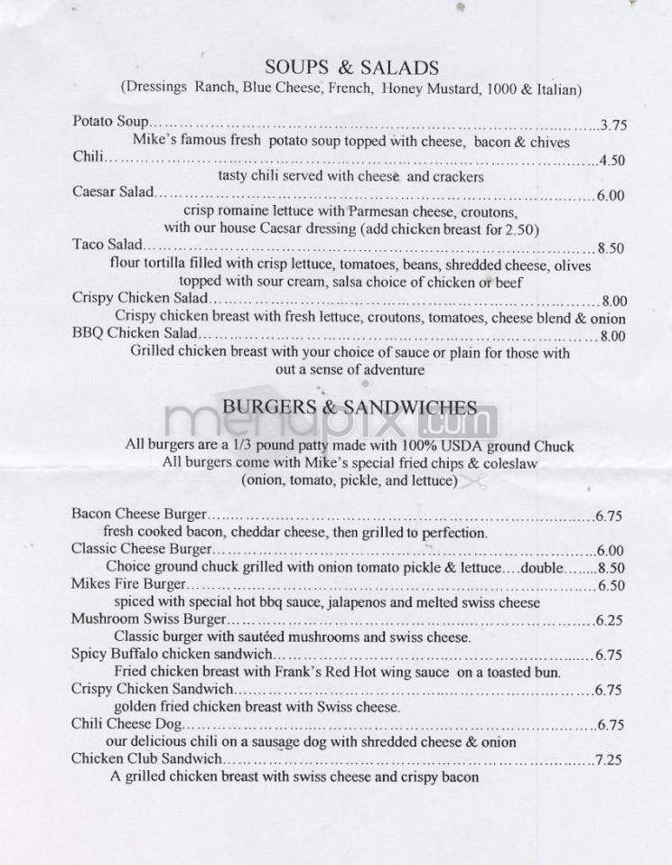 Michael D's BBQ and Bar - Portland, OR menu_pic