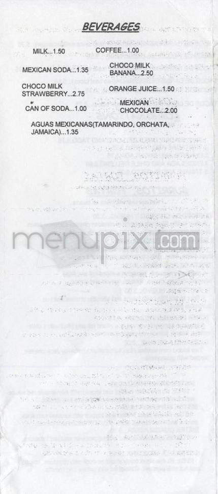 Michoacan Mexican Restaurant - Portland, OR menu_pic
