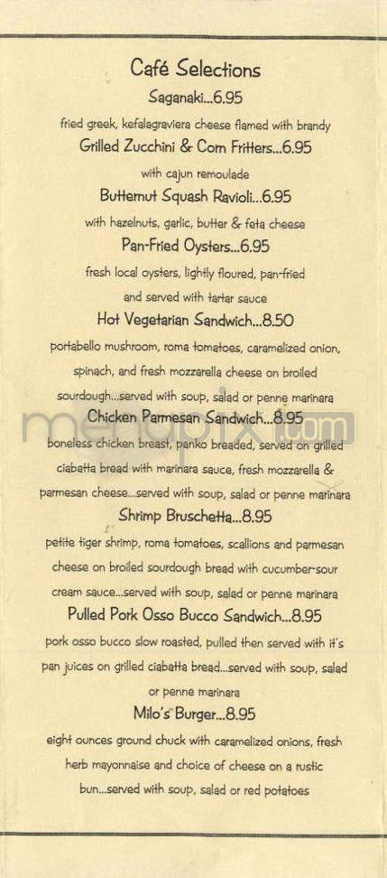 Milo's City Cafe - Portland, OR menu_pic