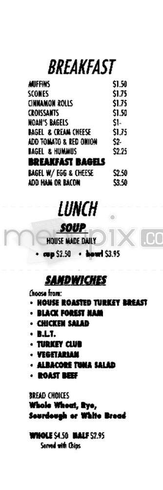 MoJo Cafe and Drive Thru - Portland, OR menu_pic