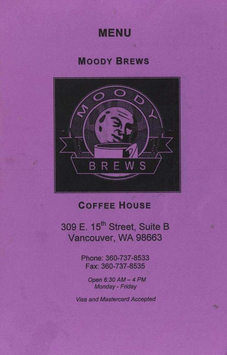 Moody Brews - Vancouver, WA menu_pic