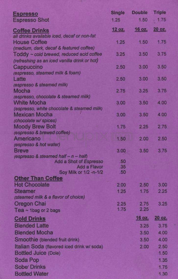 Moody Brews - Vancouver, WA menu_pic