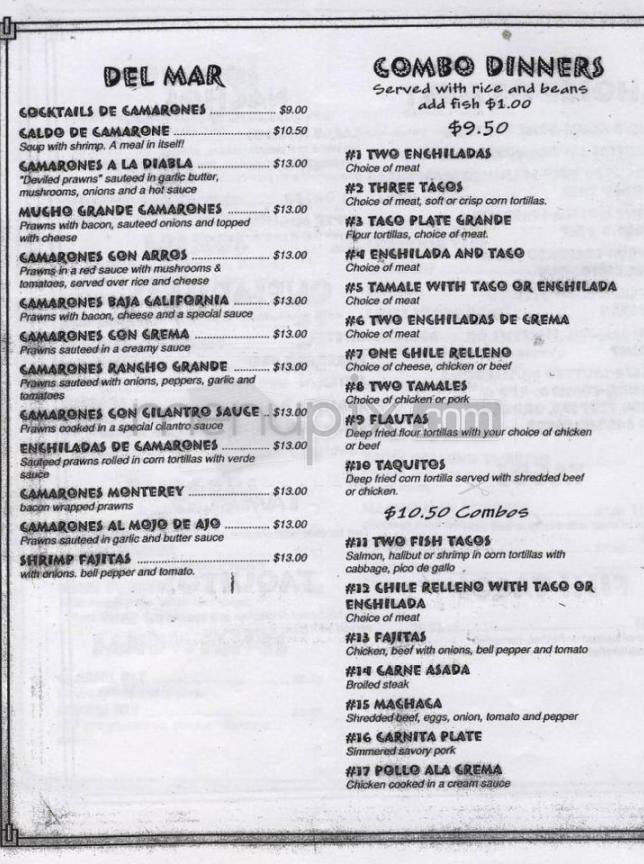 Nacho Mama's - Tualatin, OR menu_pic