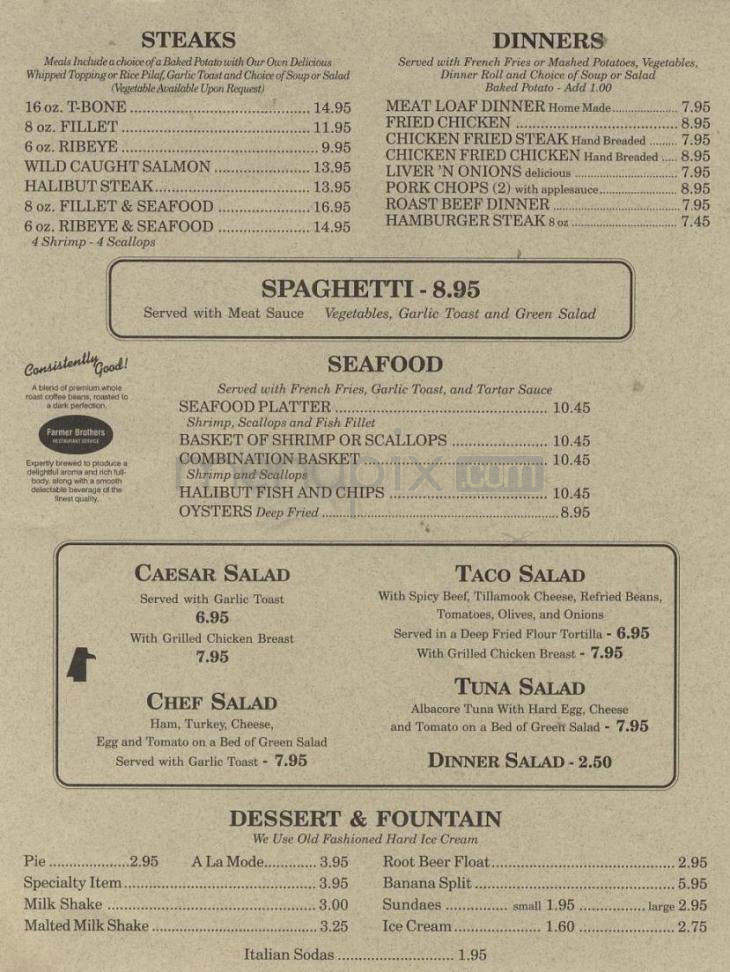 Nite Hawk Cafe & Lounger - Portland, OR menu_pic
