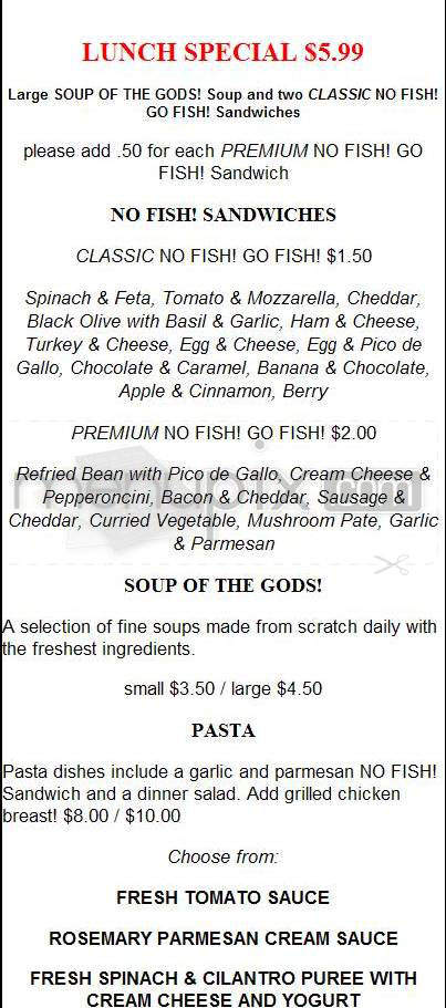 No Fish! Go Fish! - Portland, OR menu_pic