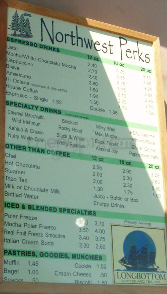 Northwest Perks - Vancouver, WA menu_pic