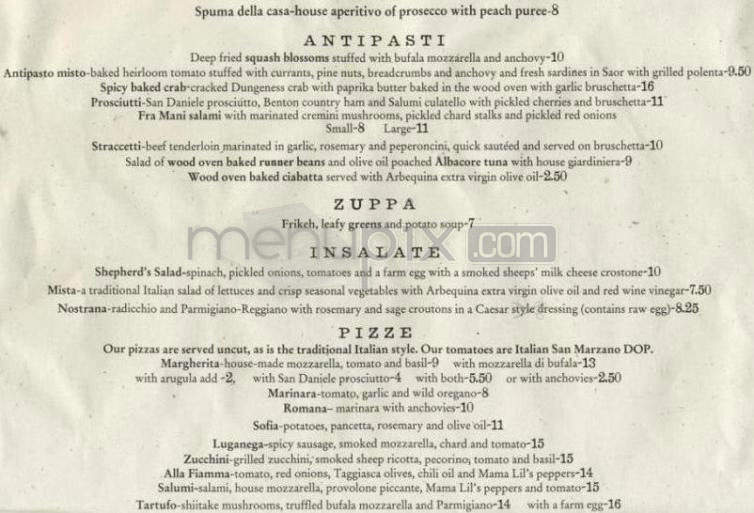 Nostrana - Portland, OR menu_pic