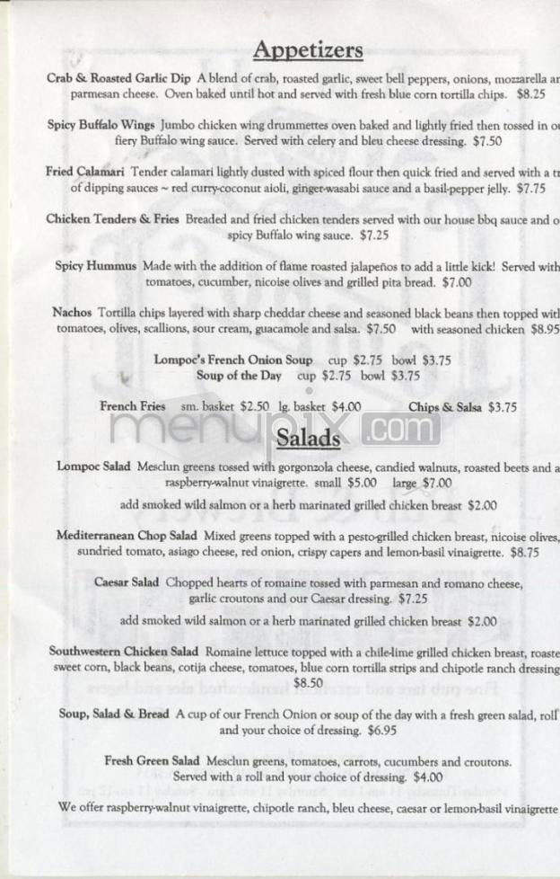 New Old Lompoc Pub & Brewery - Portland, OR menu_pic