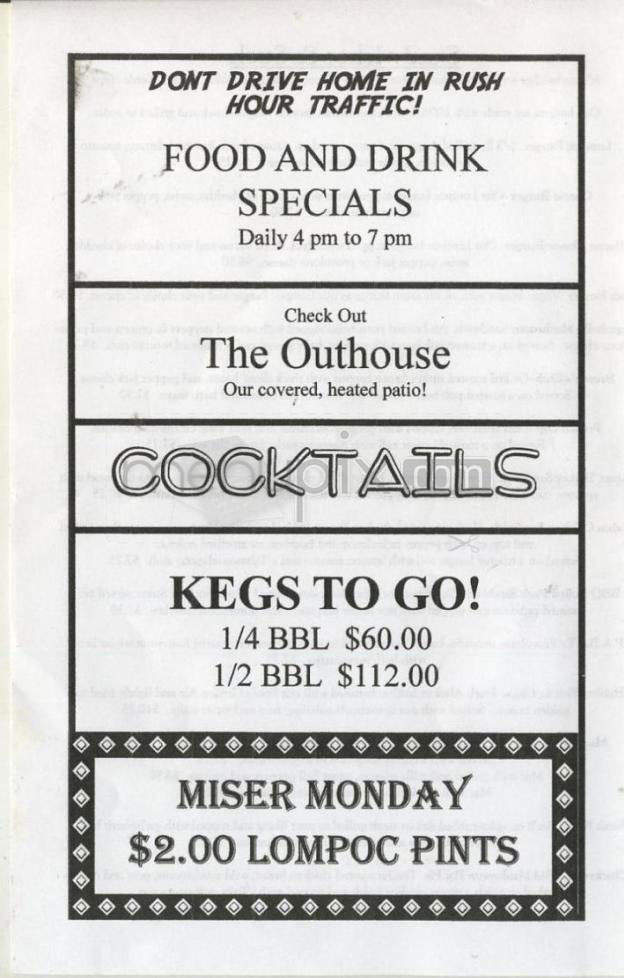 New Old Lompoc Pub & Brewery - Portland, OR menu_pic