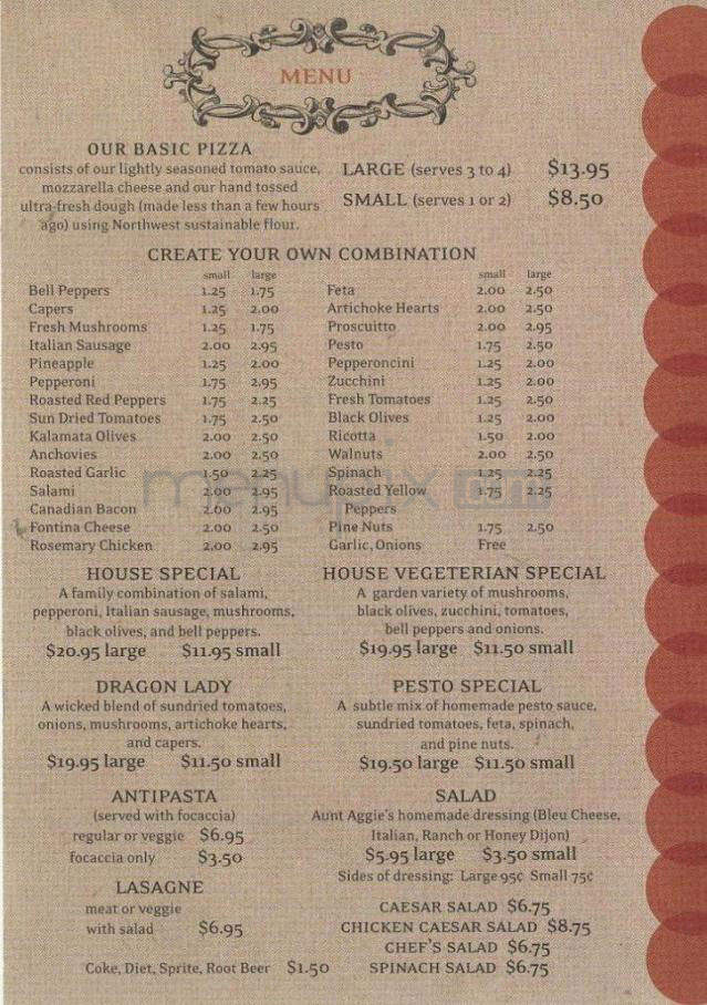 Old Town Pizza - Portland, OR menu_pic