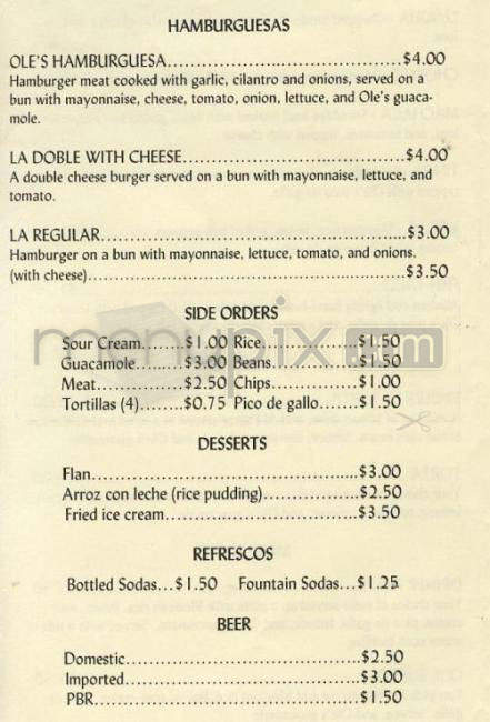 Ol Ol - Portland, OR menu_pic