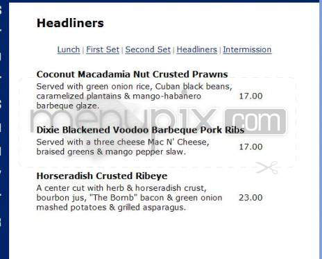 Out of the Blues - Tigard, OR menu_pic