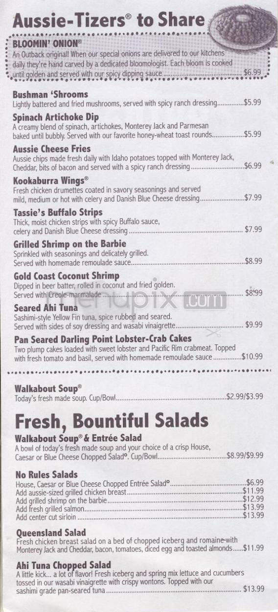 /380100073/Outback-Steakhouse-Menu-Towson-MD - Towson, MD