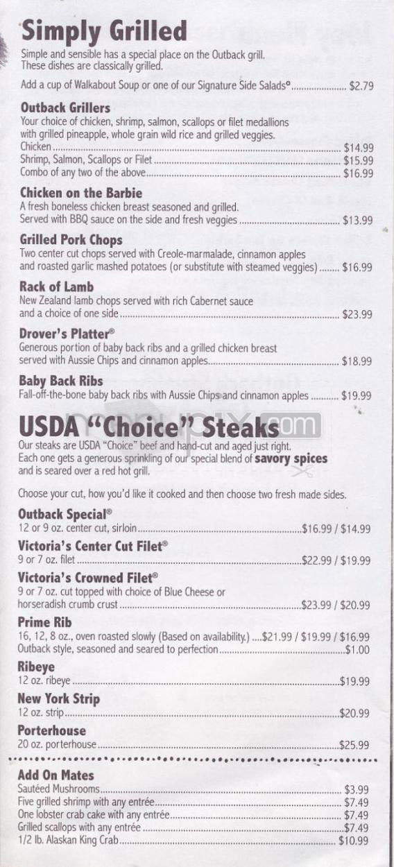 /380076165/Outback-Steakhouse-Menu-Laurel-MD - Laurel, MD