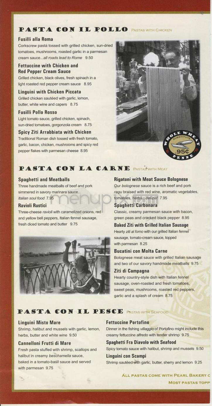 Pastini Pastaria - Portland, OR menu_pic