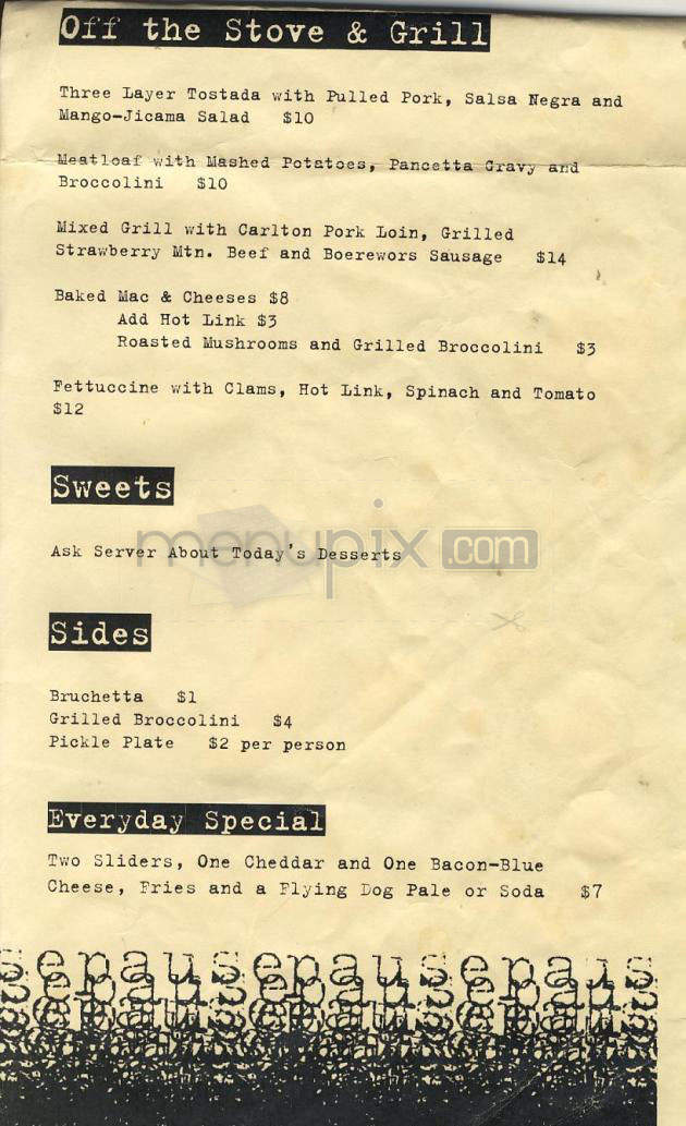 Pause - Portland, OR menu_pic