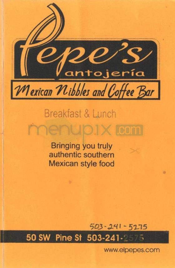 Pepe's Antojeria - Portland, OR menu_pic