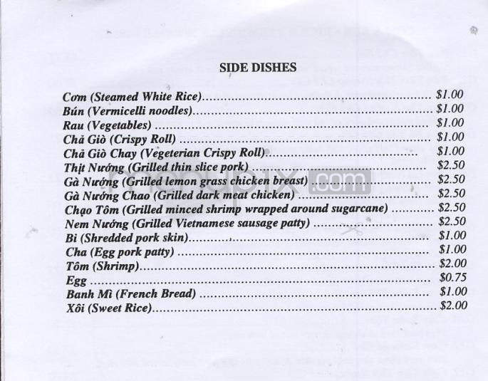 Pho Green Papaya - Vancouver, WA menu_pic