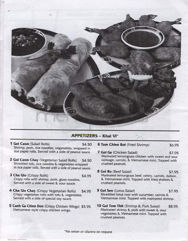 Pho Huy - Happy Valley, OR menu_pic