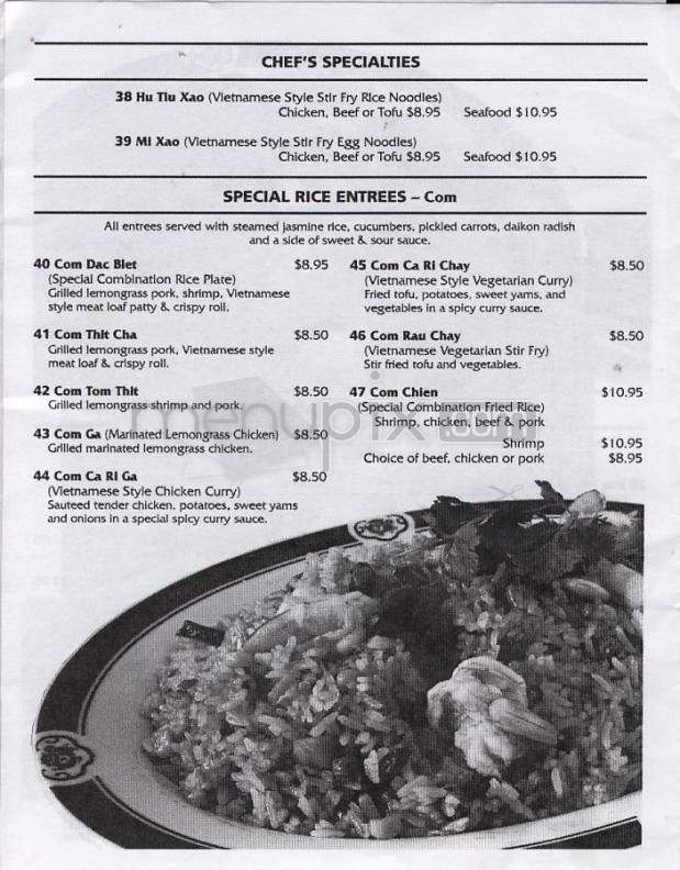 Pho Huy - Happy Valley, OR menu_pic