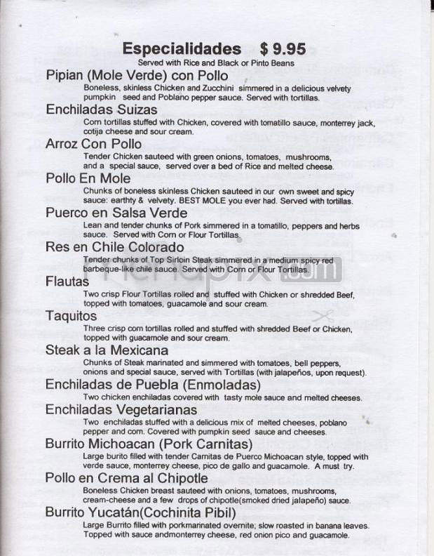 Pho Huy - Happy Valley, OR menu_pic