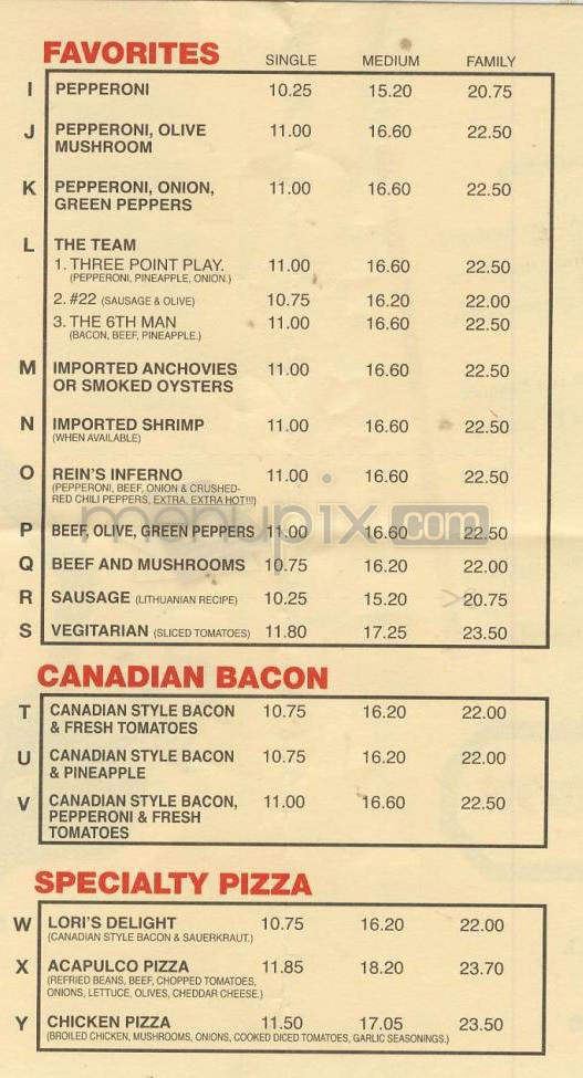 Pizza Baron - Portland, OR menu_pic