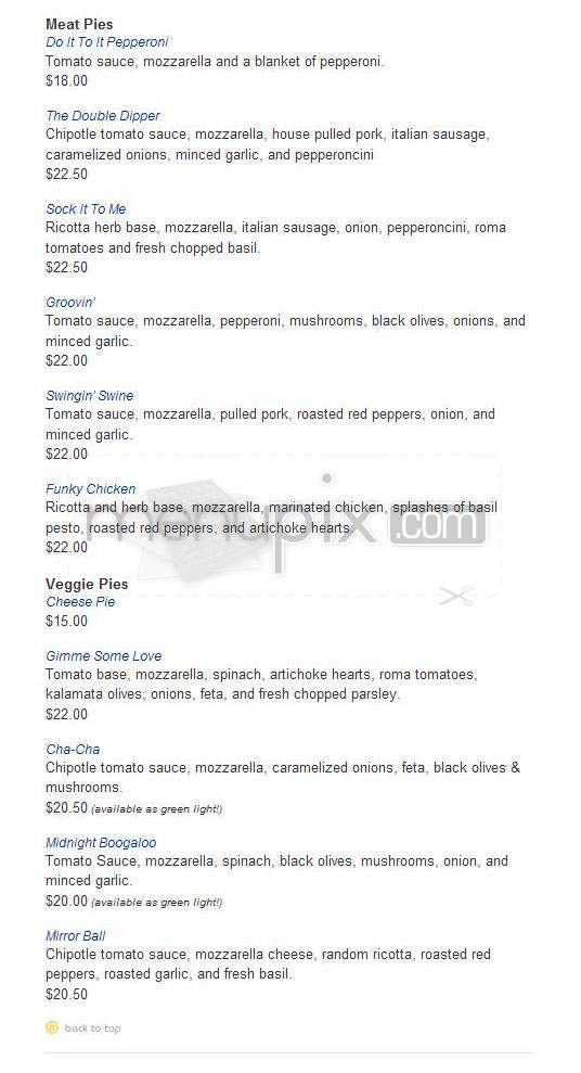 Pizza A Gogo - Portland, OR menu_pic