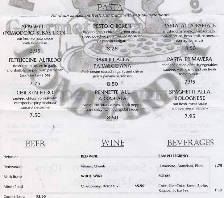 Pizzeria La Lombardia - Portland, OR menu_pic